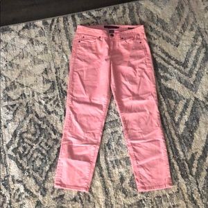 Calvin Klein Pink skinny crop pants